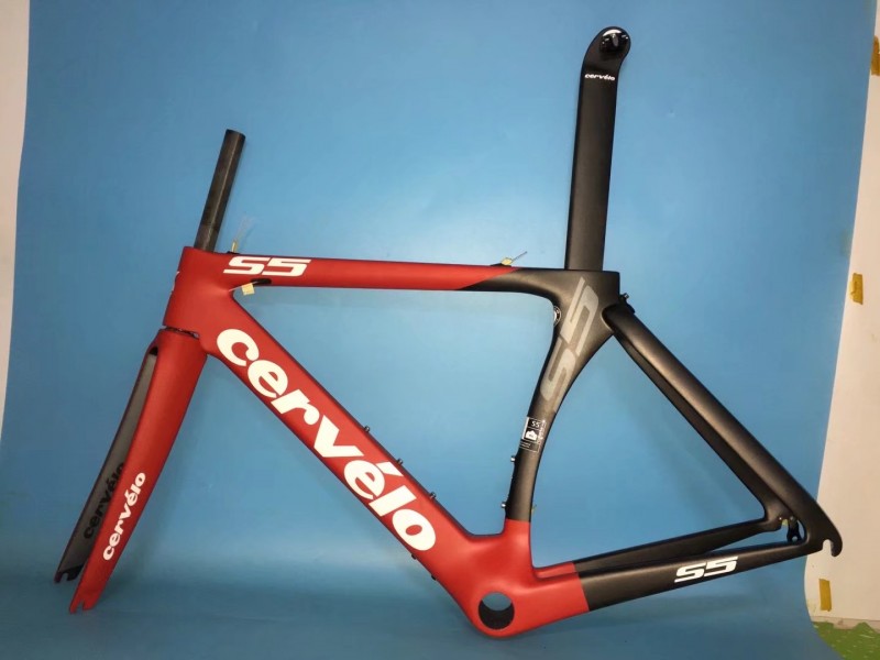 Cervelo S5 カーボンファイバー ロード自転車フレーム リム ブレーキ 